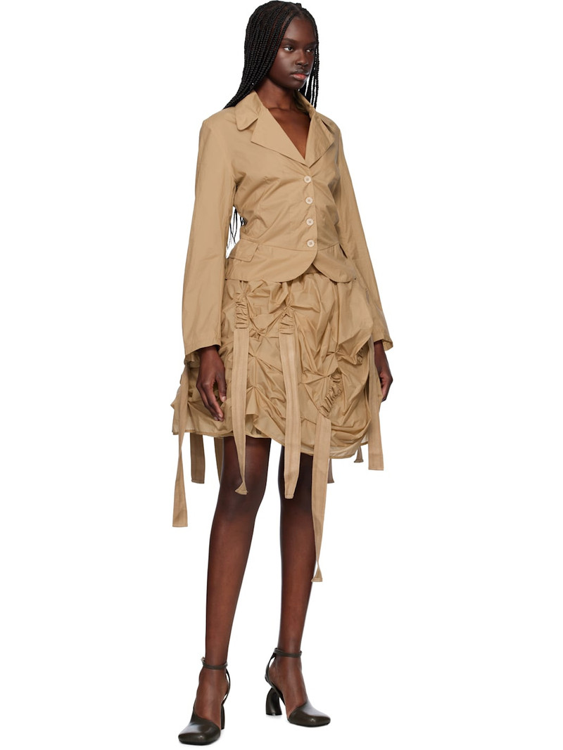 RENAISSANCE RENAISSANCE Beige Tank Double Layer Blazer outlook