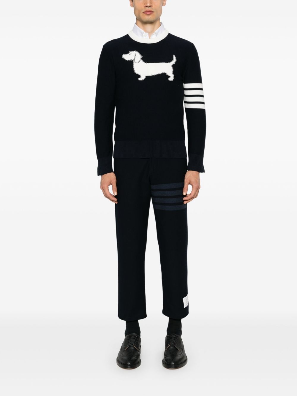 Hector intarsia-knit jumper - 2