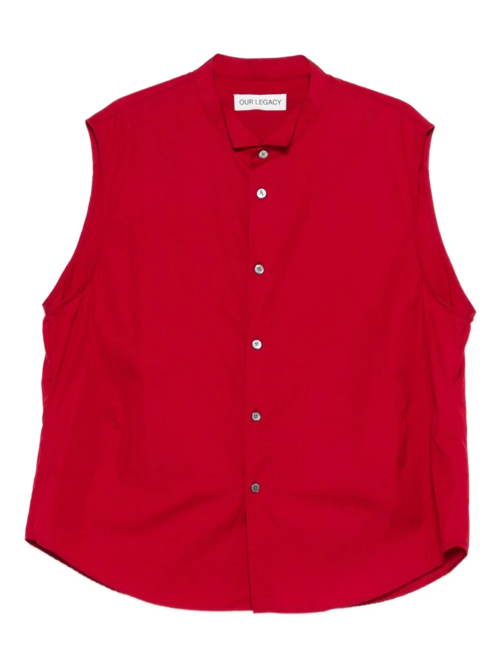sleeveless buttoned shirt - 1