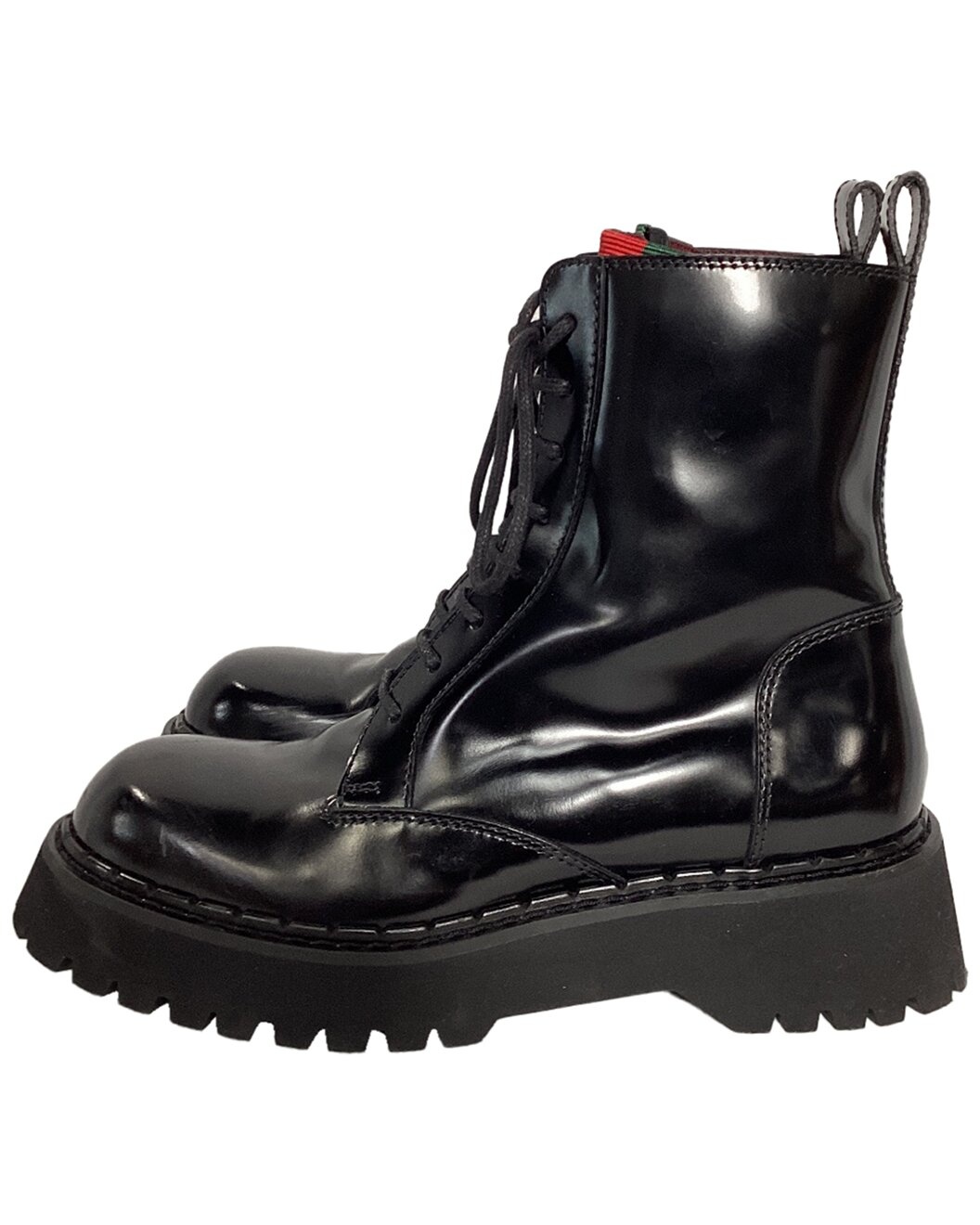Gucci Women's Leather Thea Lug Sole Boot (Authentic Pre-Loved) - 3