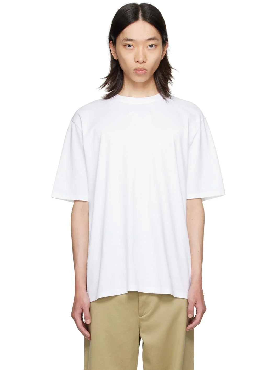 White Logo Patch T-Shirt - 1