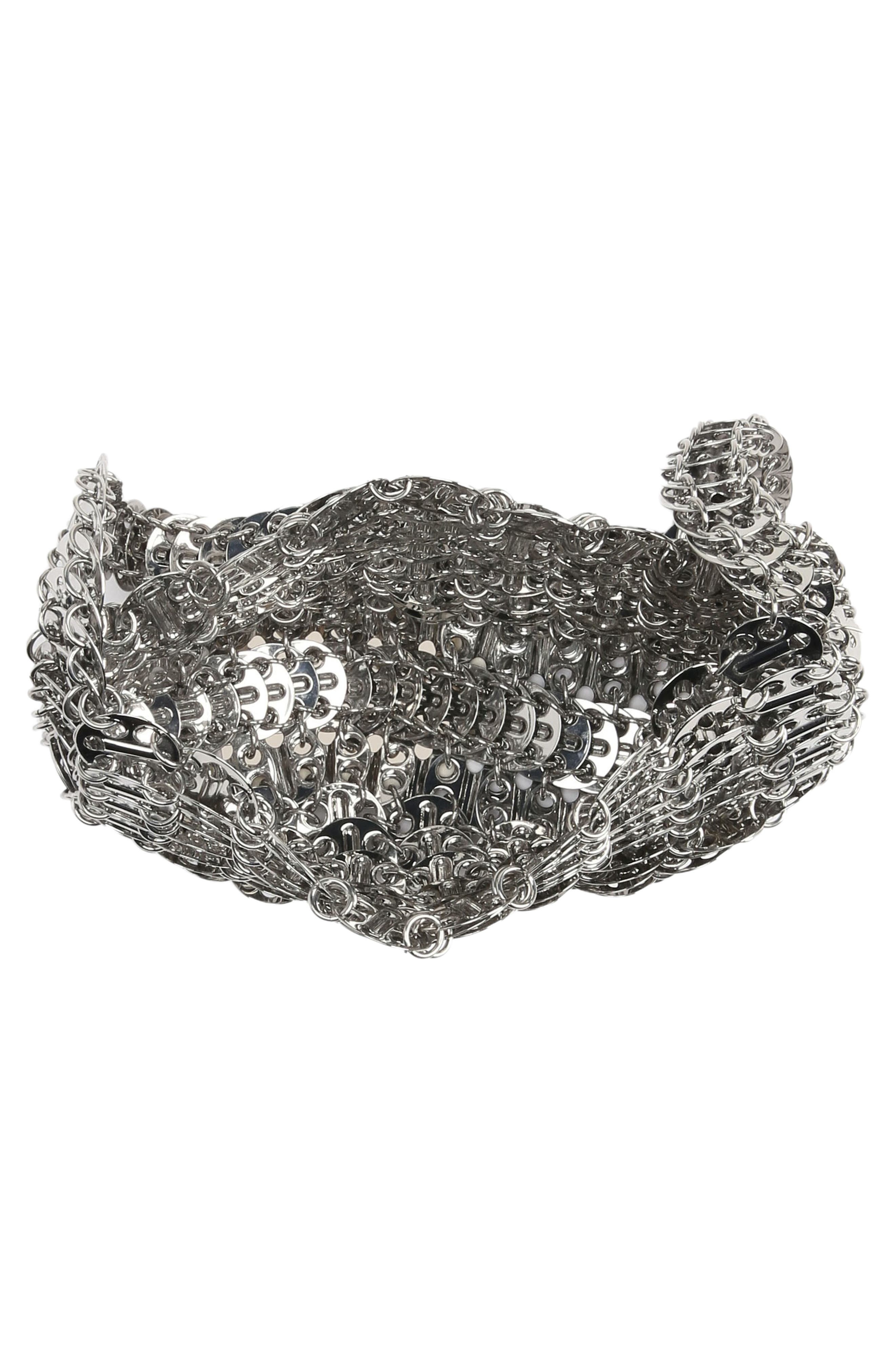 Rabanne 1969 Moon Shoulder Bag in Silver P040 at Nordstrom - 4