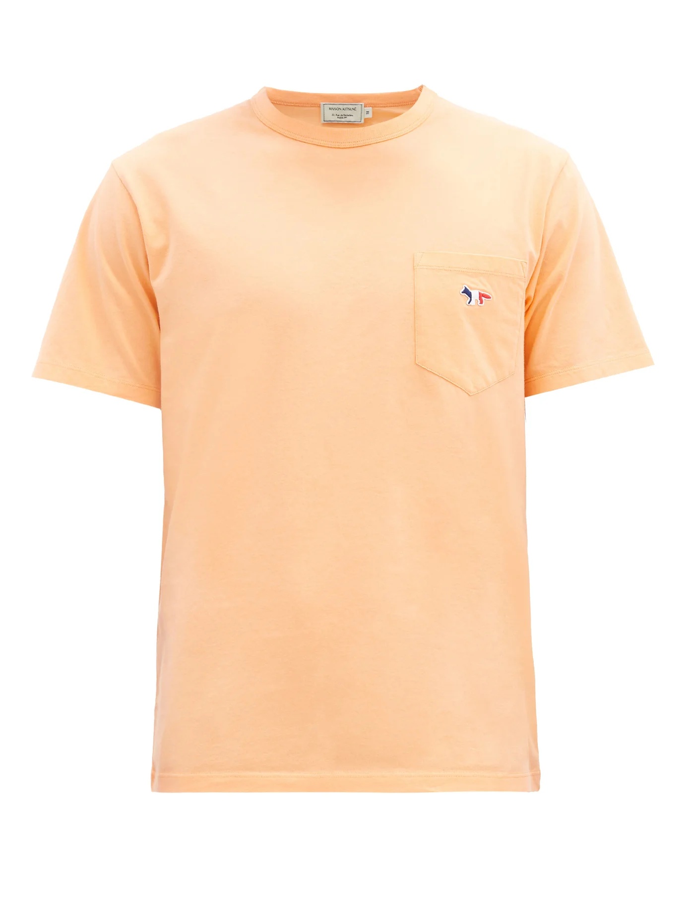 Tricolour Fox-patch cotton-jersey T-shirt - 1