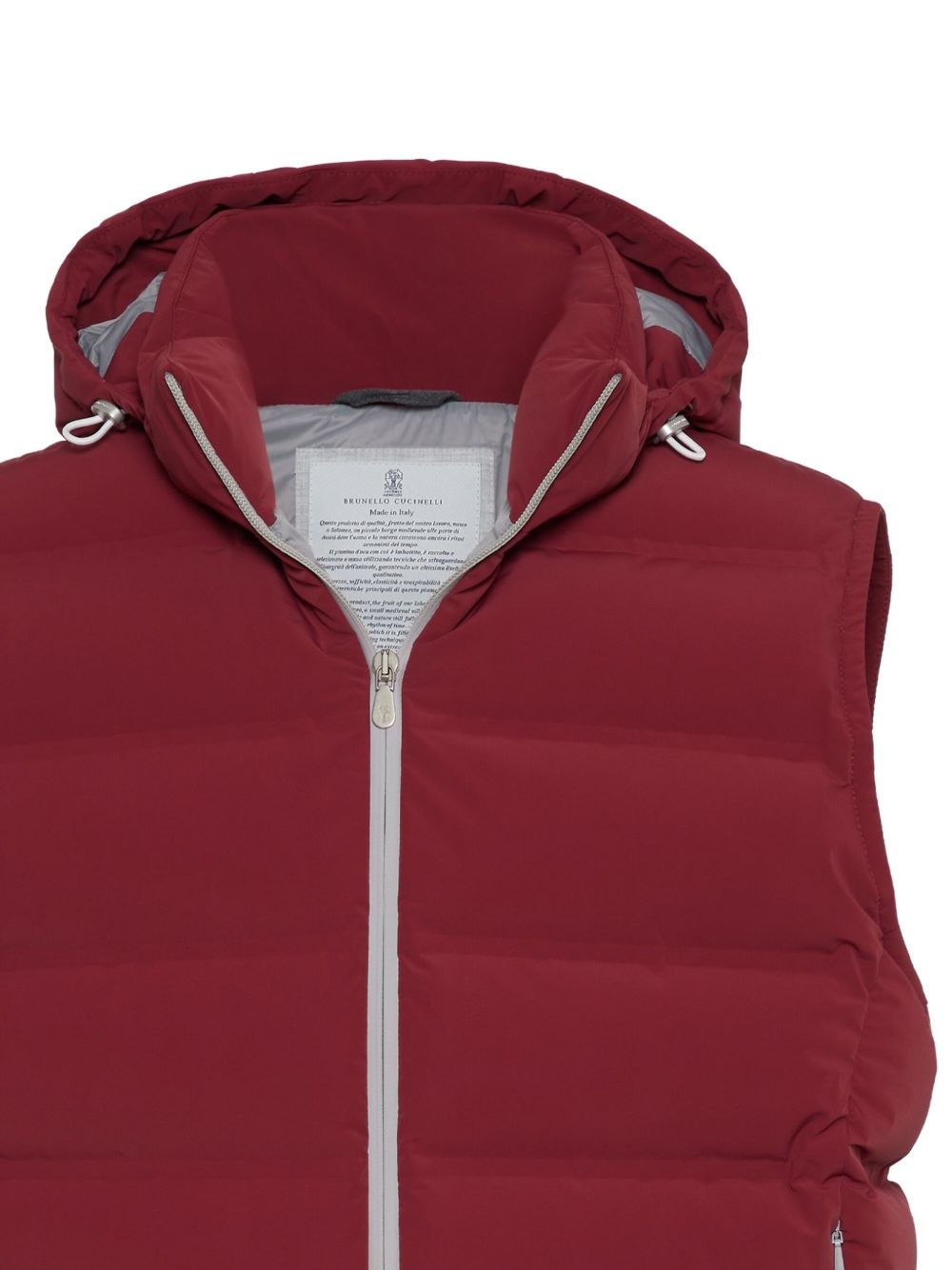 taffeta padded gilet - 7
