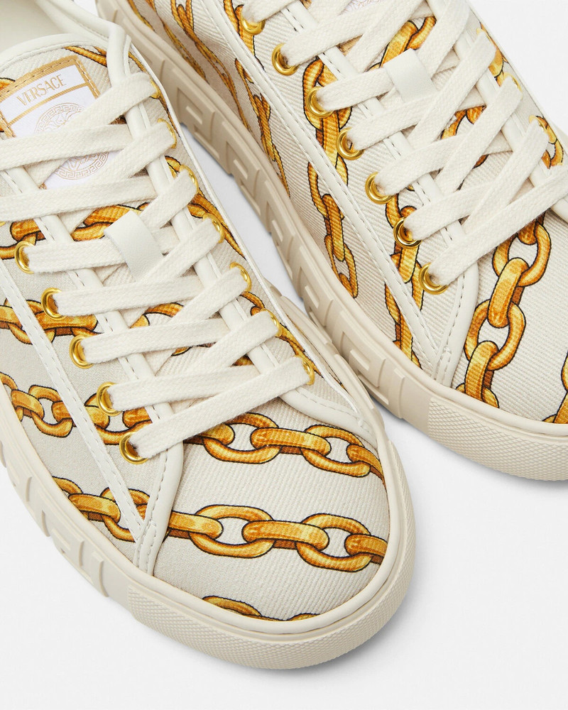 Chain Stripes Greca Sneakers 5