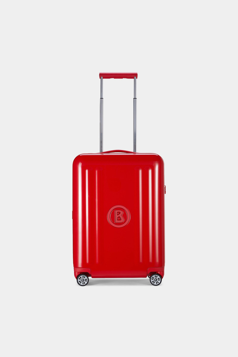 Piz small hard shell suitcase in Red 1