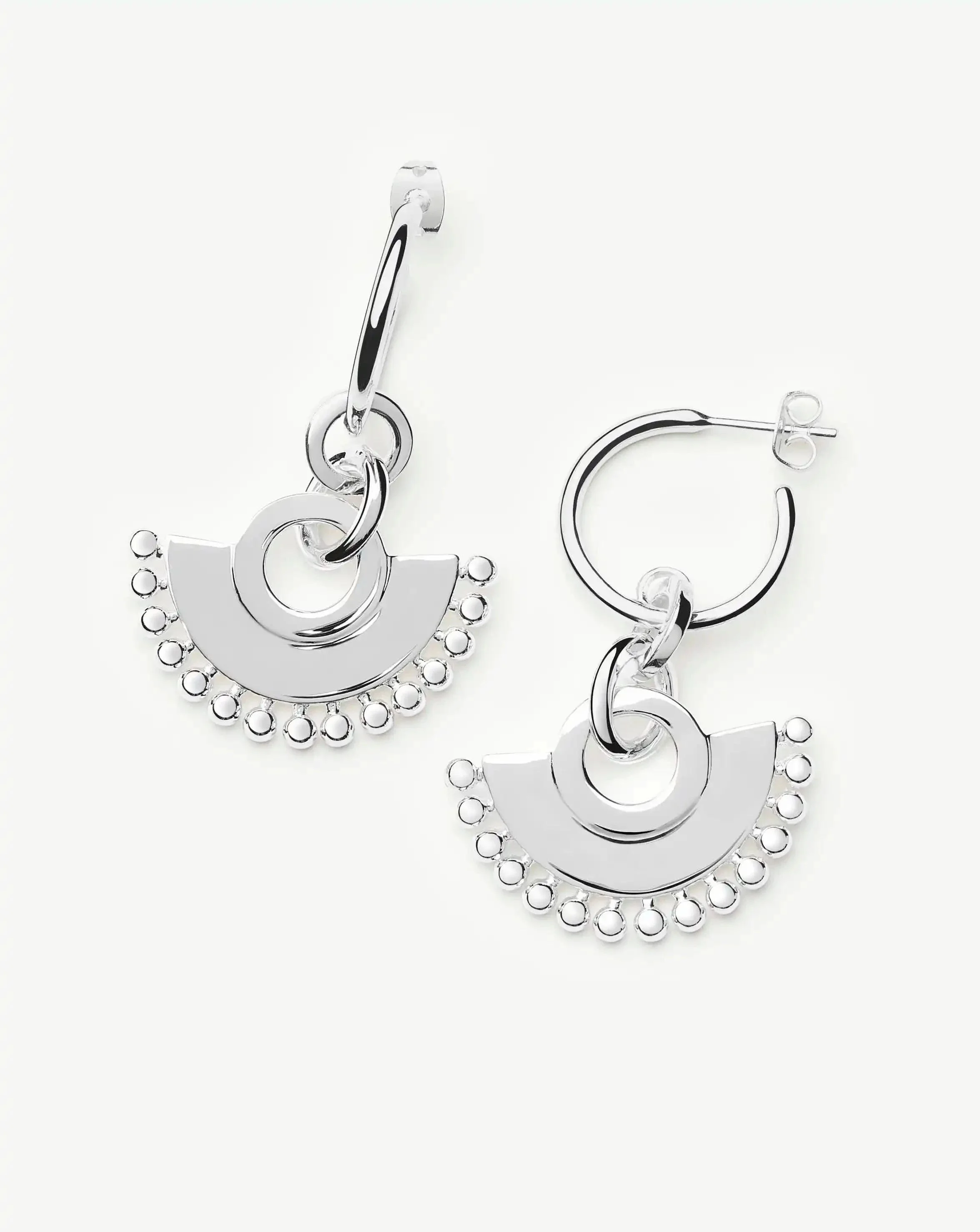 Zenyu Fan Chandelier Hoop Earrings - 1