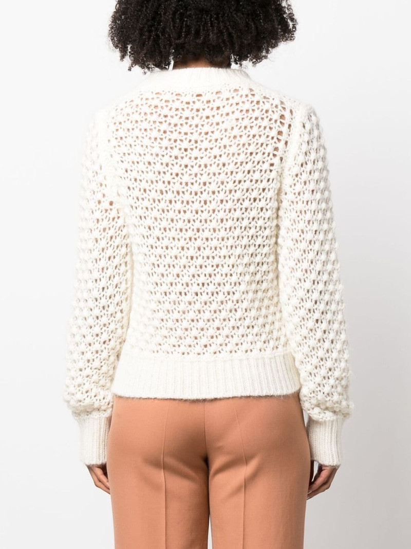 open-knit long-sleeve jumper 4