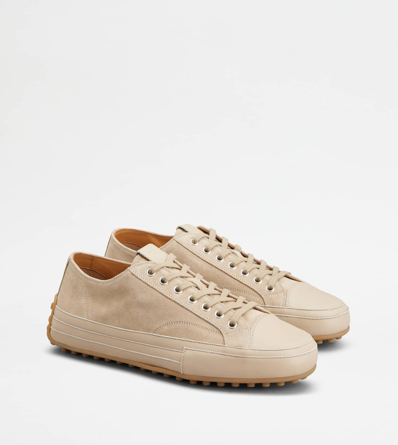 SNEAKERS IN SUEDE - BEIGE 2