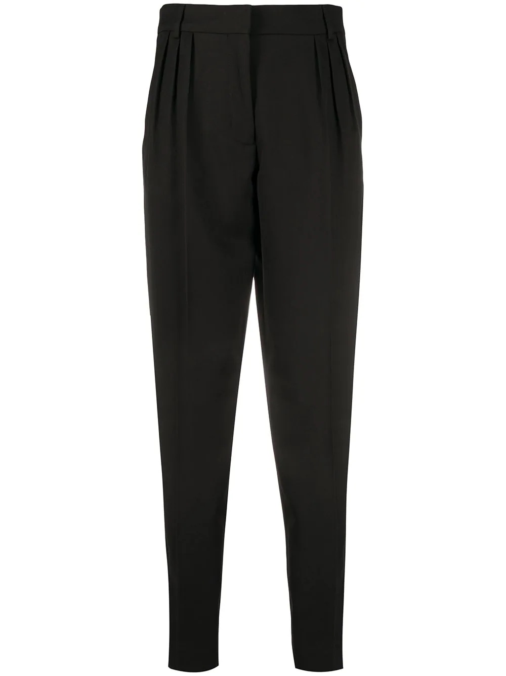 pleated tapered trousers - 1