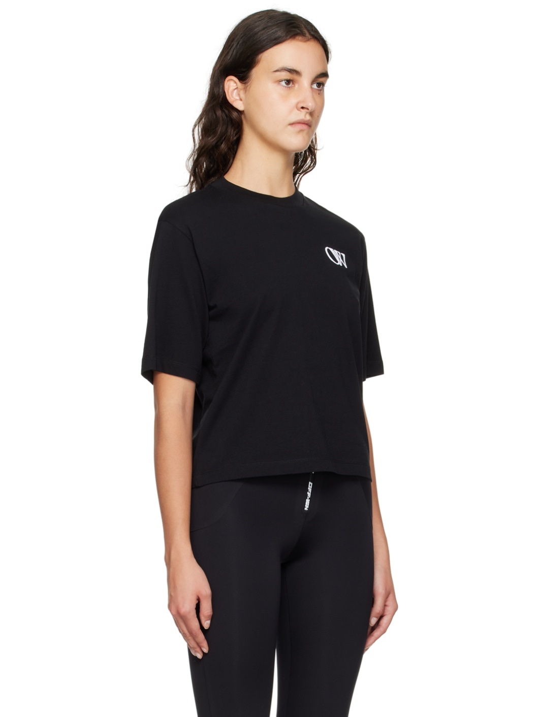 Black Flock Ow Basic T-Shirt - 2