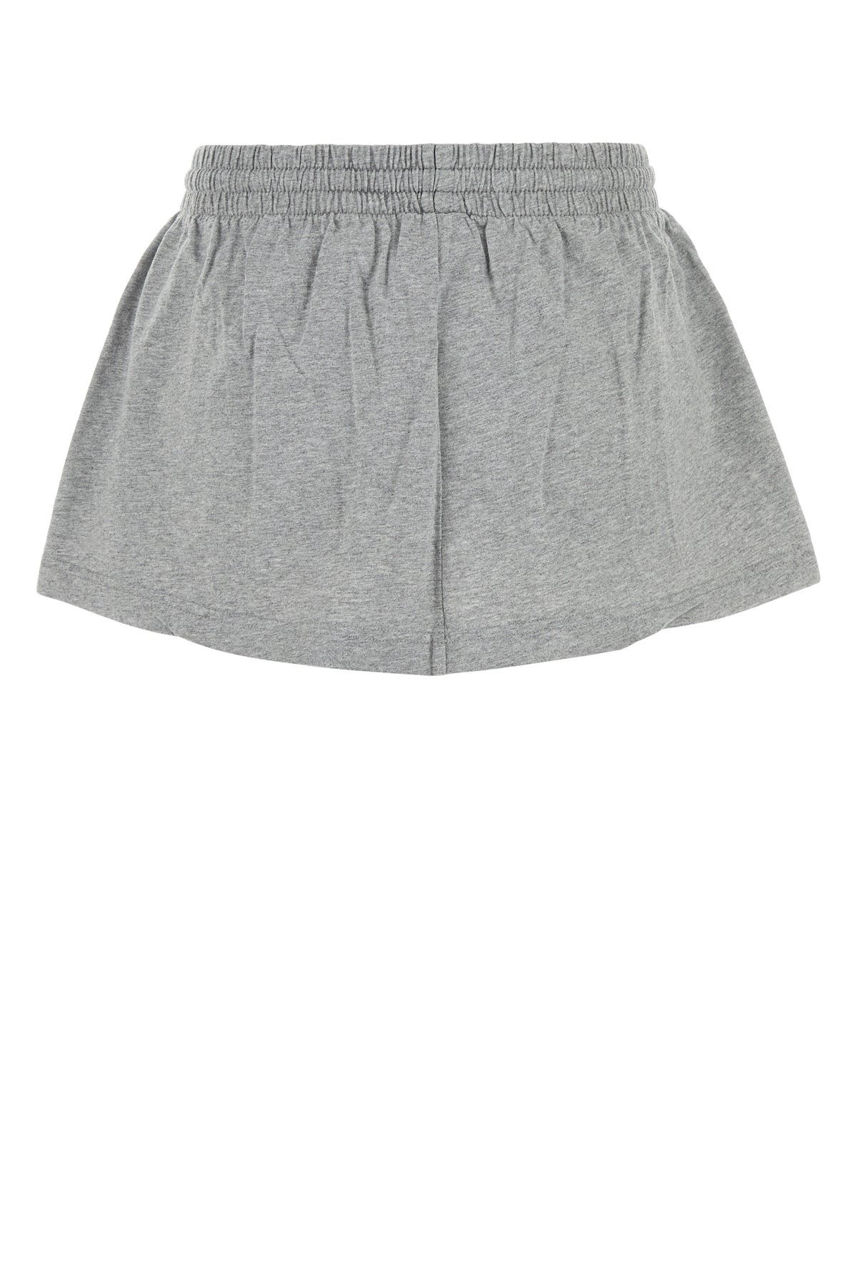 Grey cotton mini skirt - 2