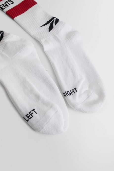 Vetements women's white iconic logo socks - 3