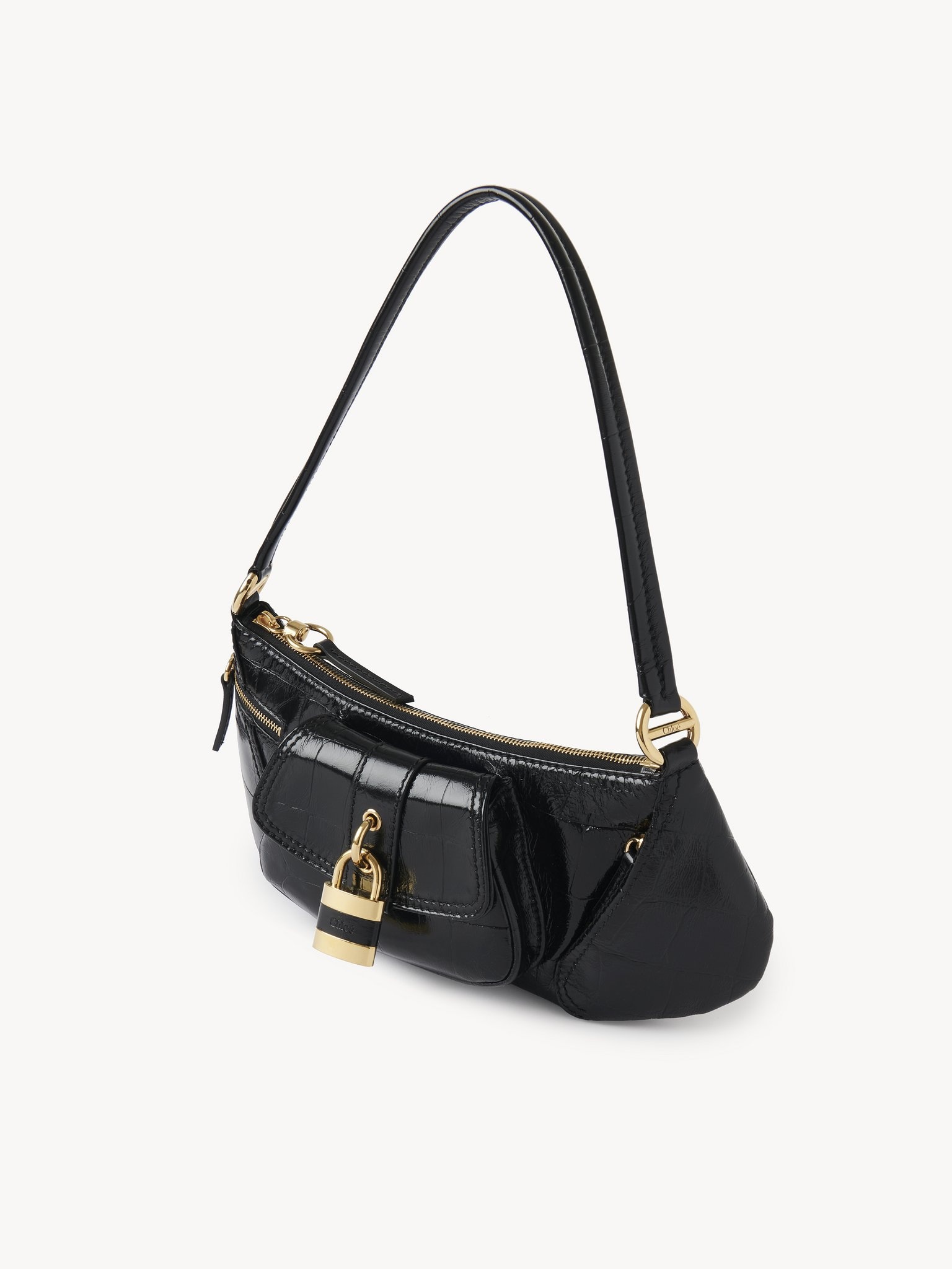 THE 99 SHOULDER BAG IN CROCO-EFFECT LEATHER - 3