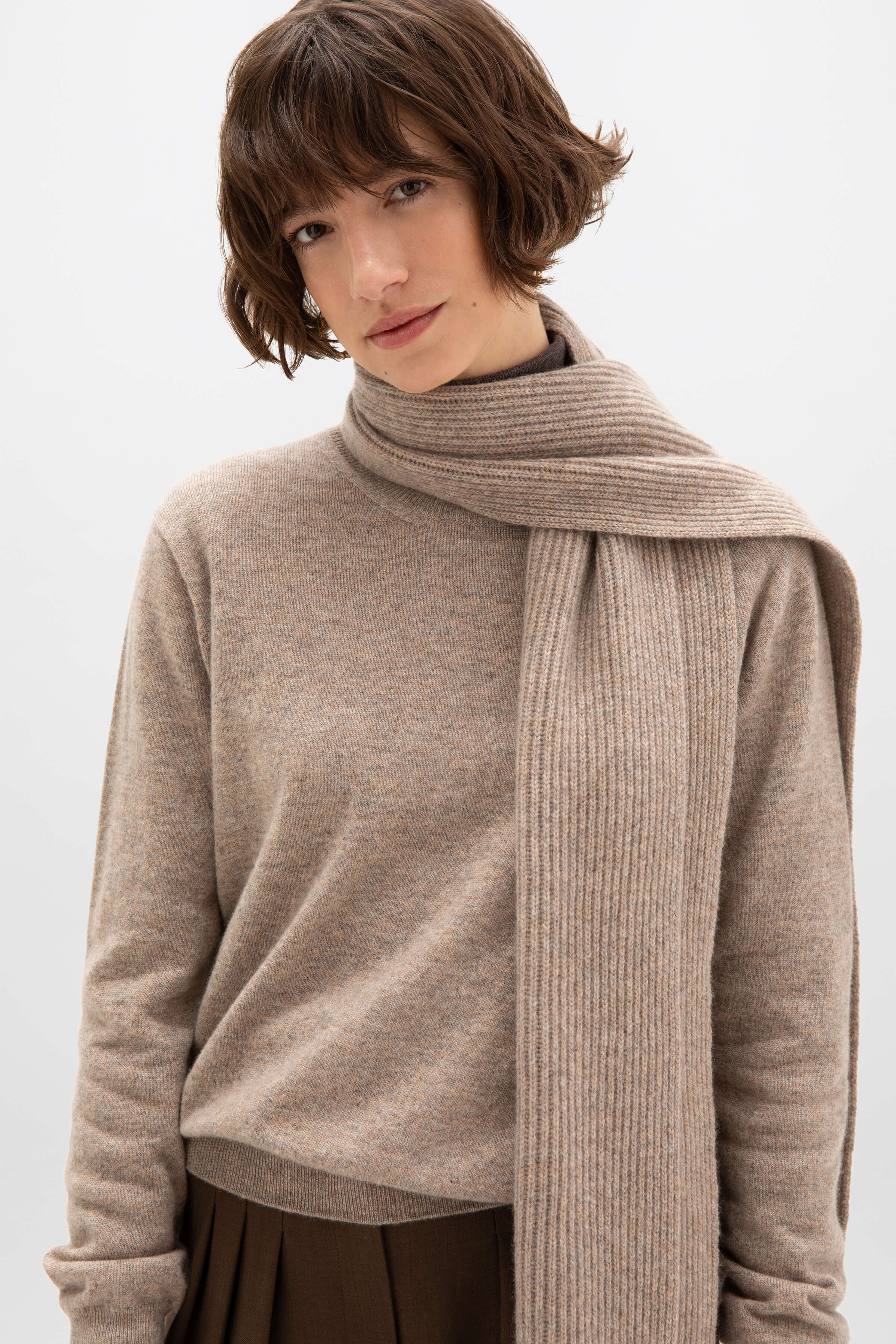 Ribbed Cashmere Scarf - 4