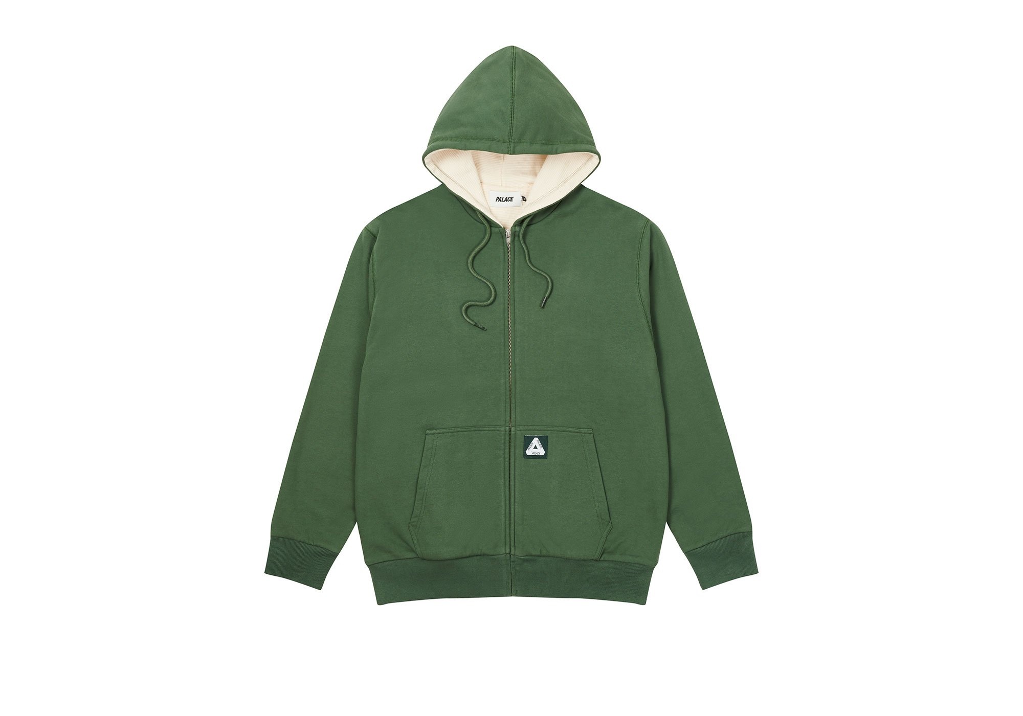 PATCH THERMAL ZIP HOOD GREEN - 1