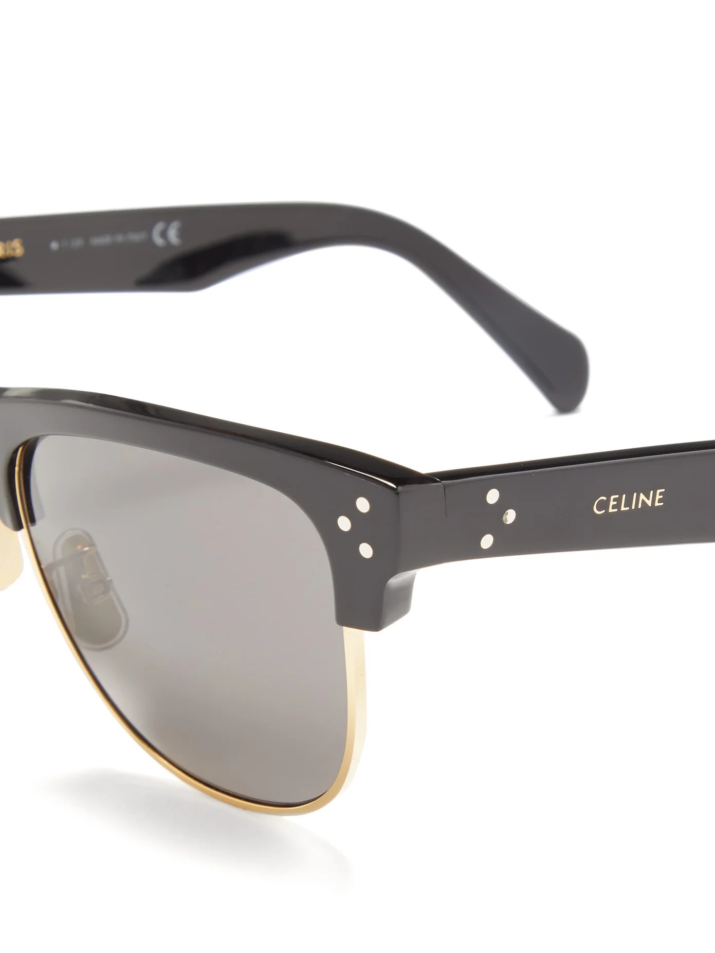 D-frame acetate and metal sunglasses - 6