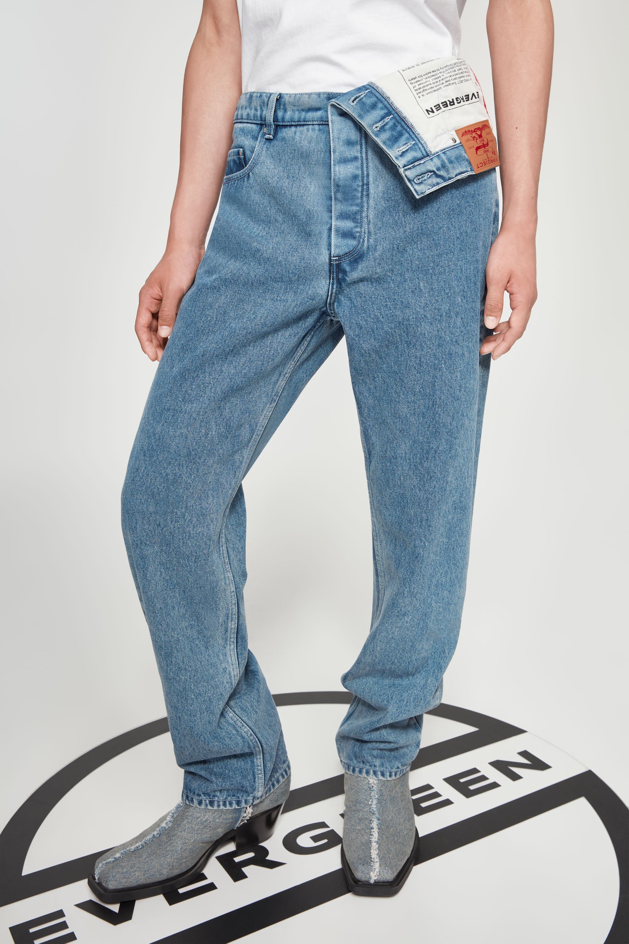 Y/Project Classic Asymmetric Waist Jeans | REVERSIBLE