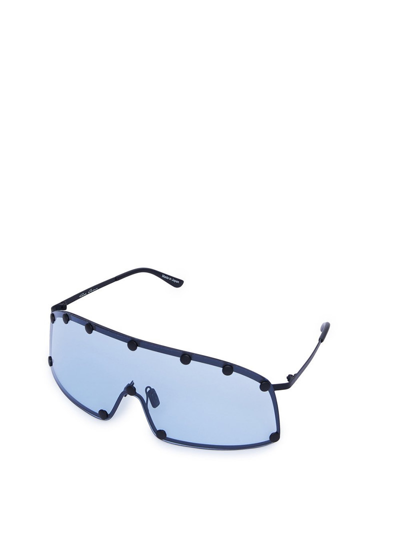 Rick Owens Black Shielding Sunglasses outlook