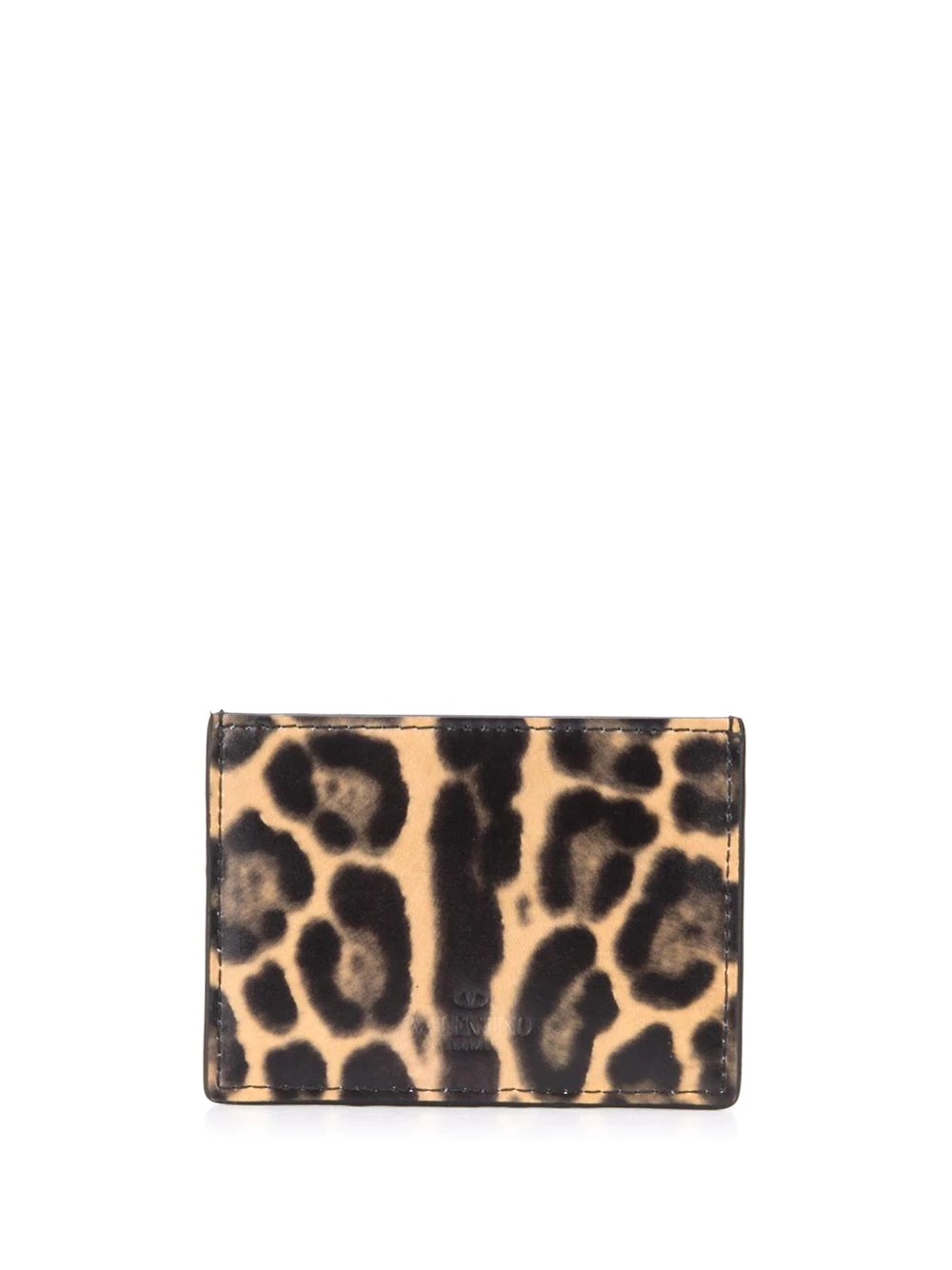 VLTN leopard print cardholder - 2