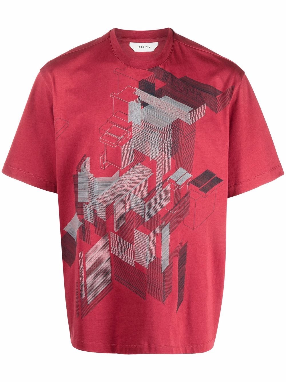 graphic-print short-sleeve T-shirt - 1