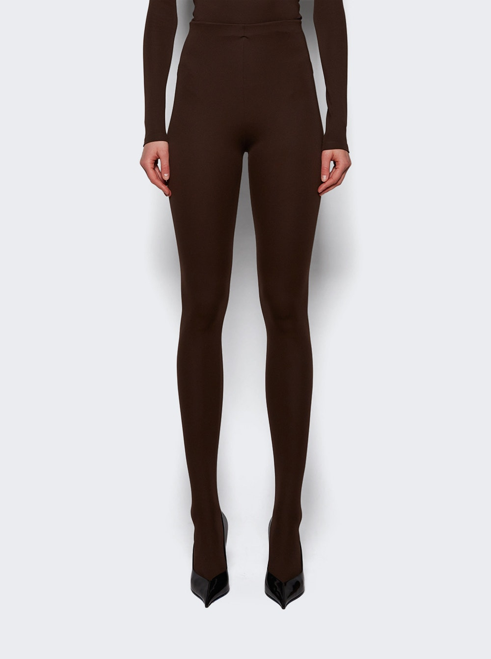 Opaque Tights Dark Brown - 3
