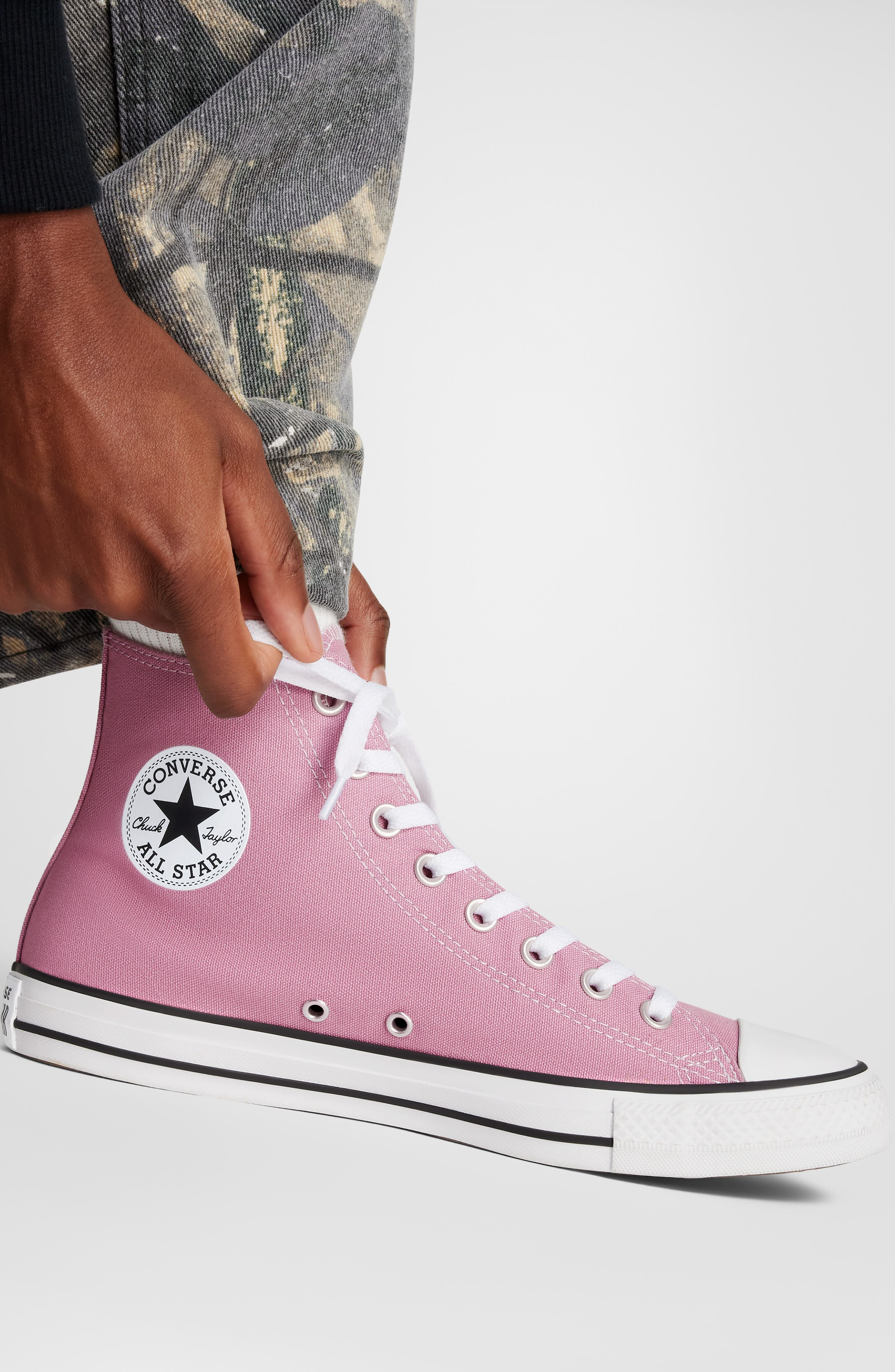 Converse Chuck Taylor® All Star® High Top Sneaker in Cliffside Rose at Nordstrom - 2