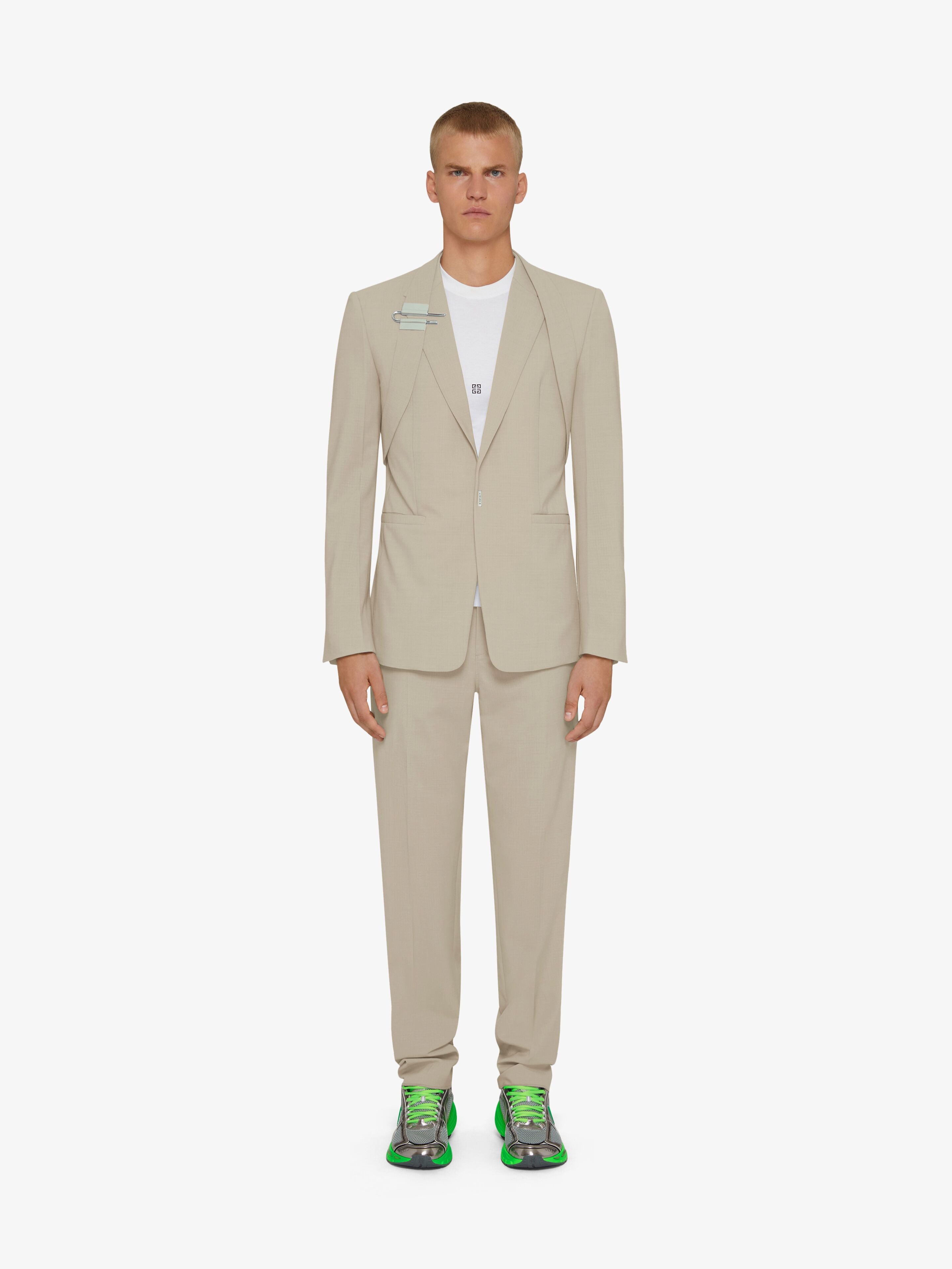 SLIM FIT PANTS IN WOOL - 2