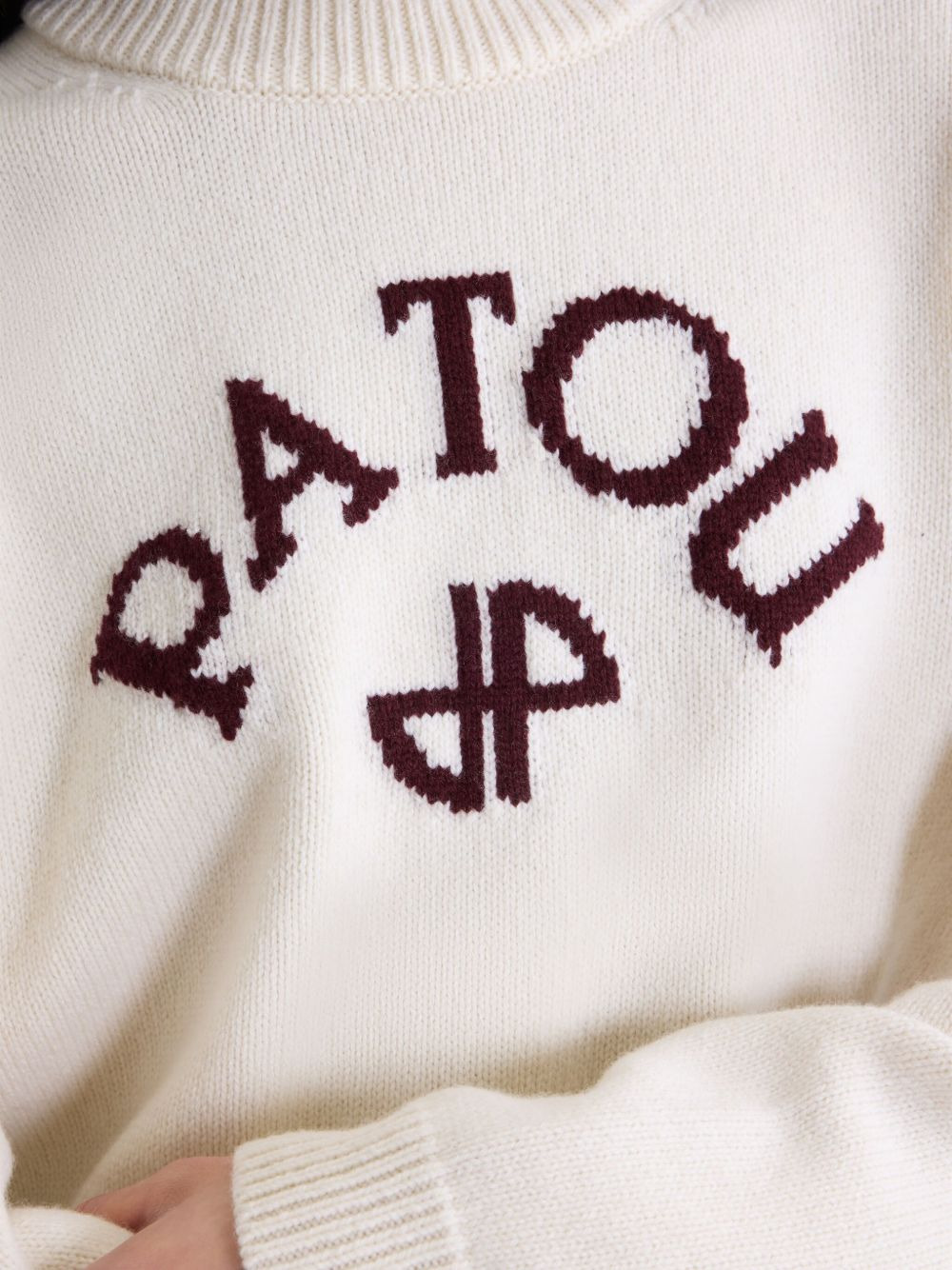 logo-intarsia jumper - 5