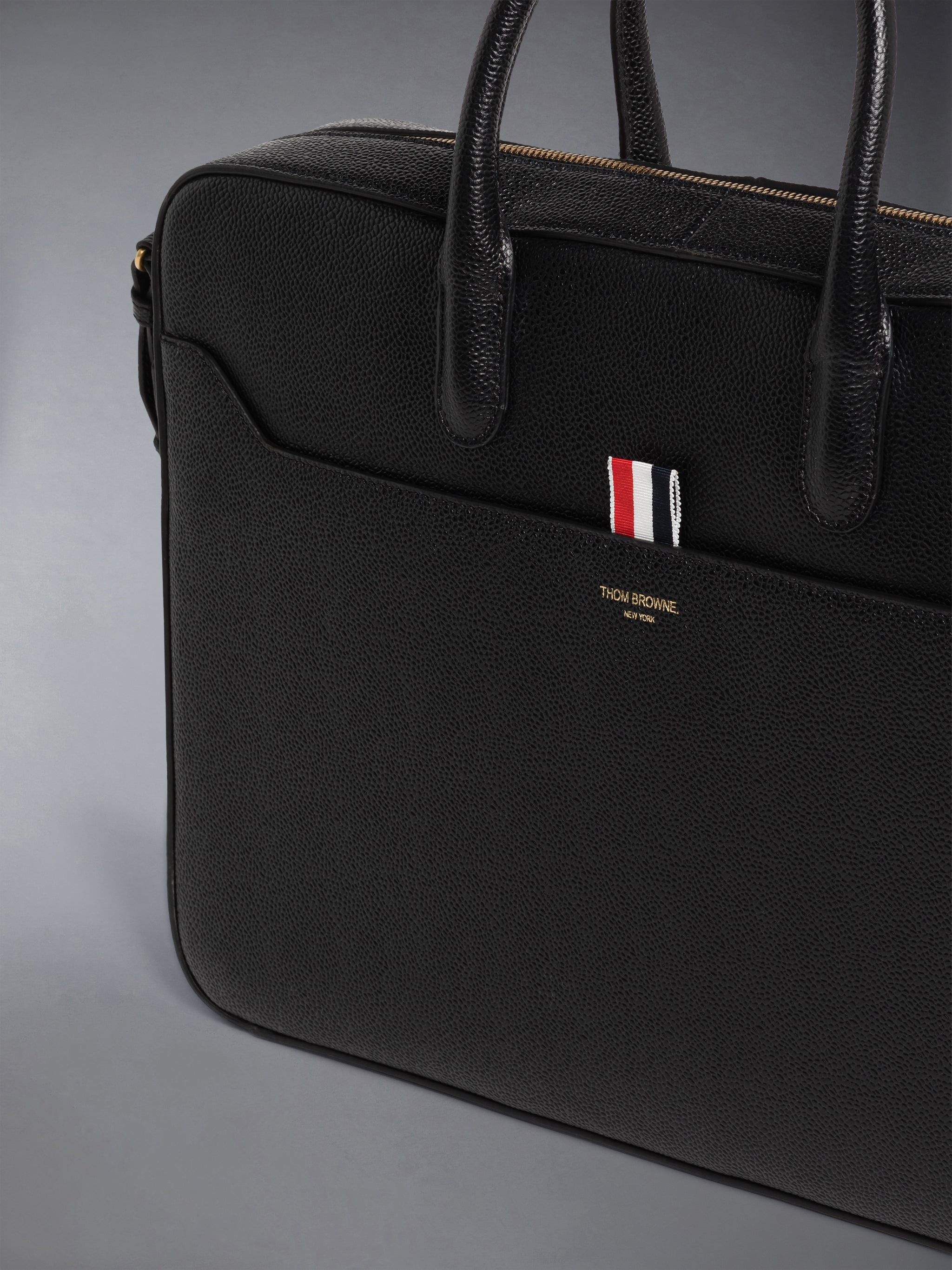 PEBBLE GRAIN SHOULDER STRAP BUSINESS BAG - 2
