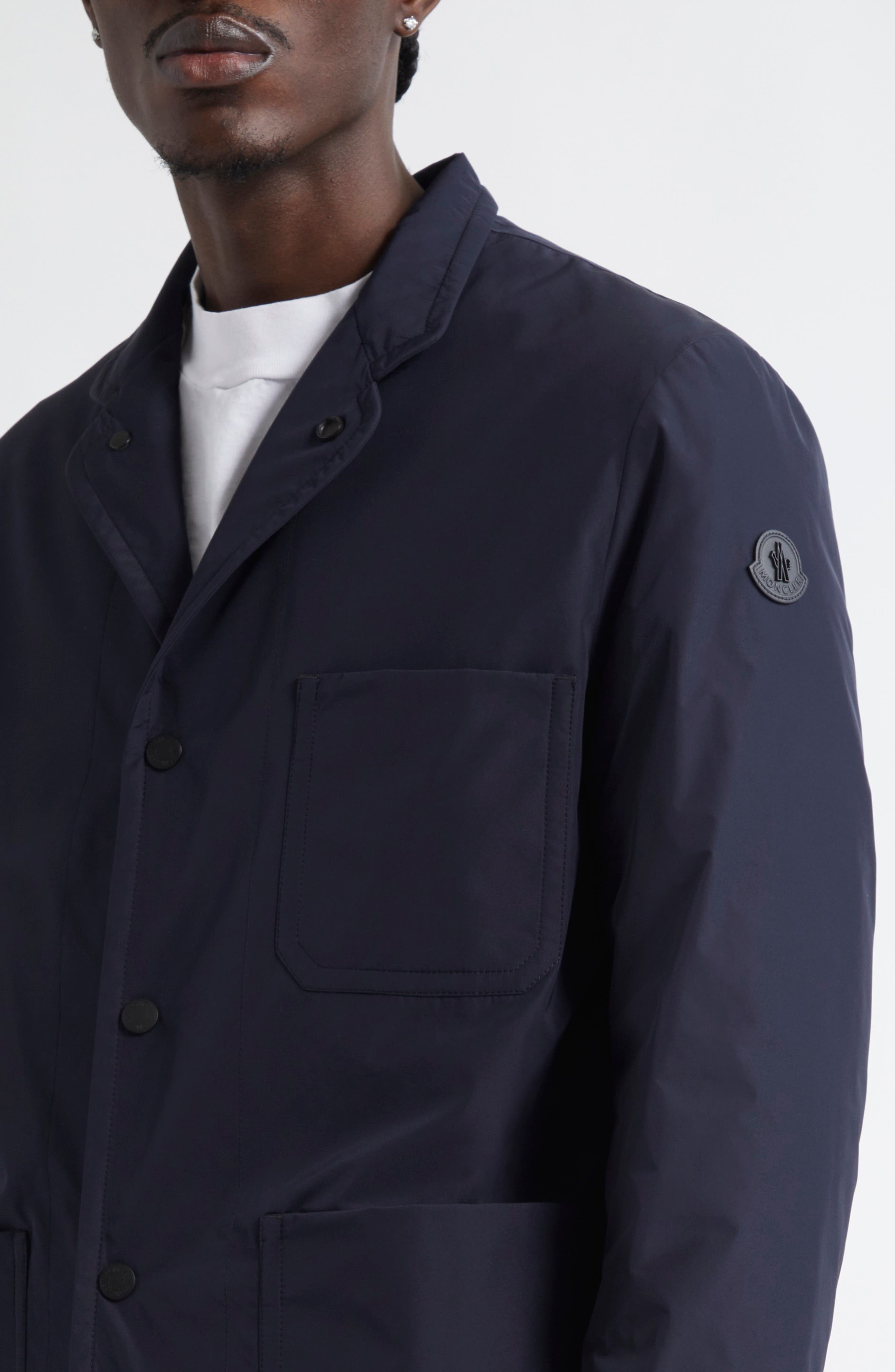 Moncler Monges Down Jacket in Dark Blue at Nordstrom - 5