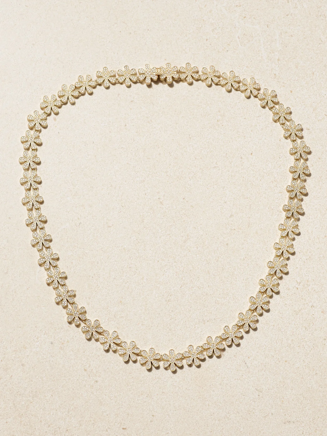 Daisy Eternity 14-karat Gold Diamond Necklace - 1