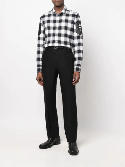 PHILIPP PLEIN gingham-check print shirt outlook