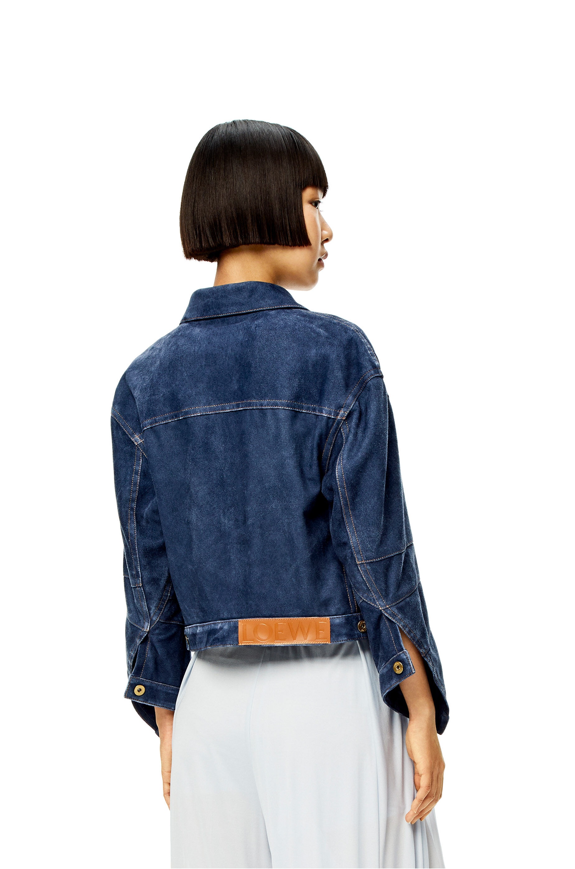 Twisted jacket in suede - 4
