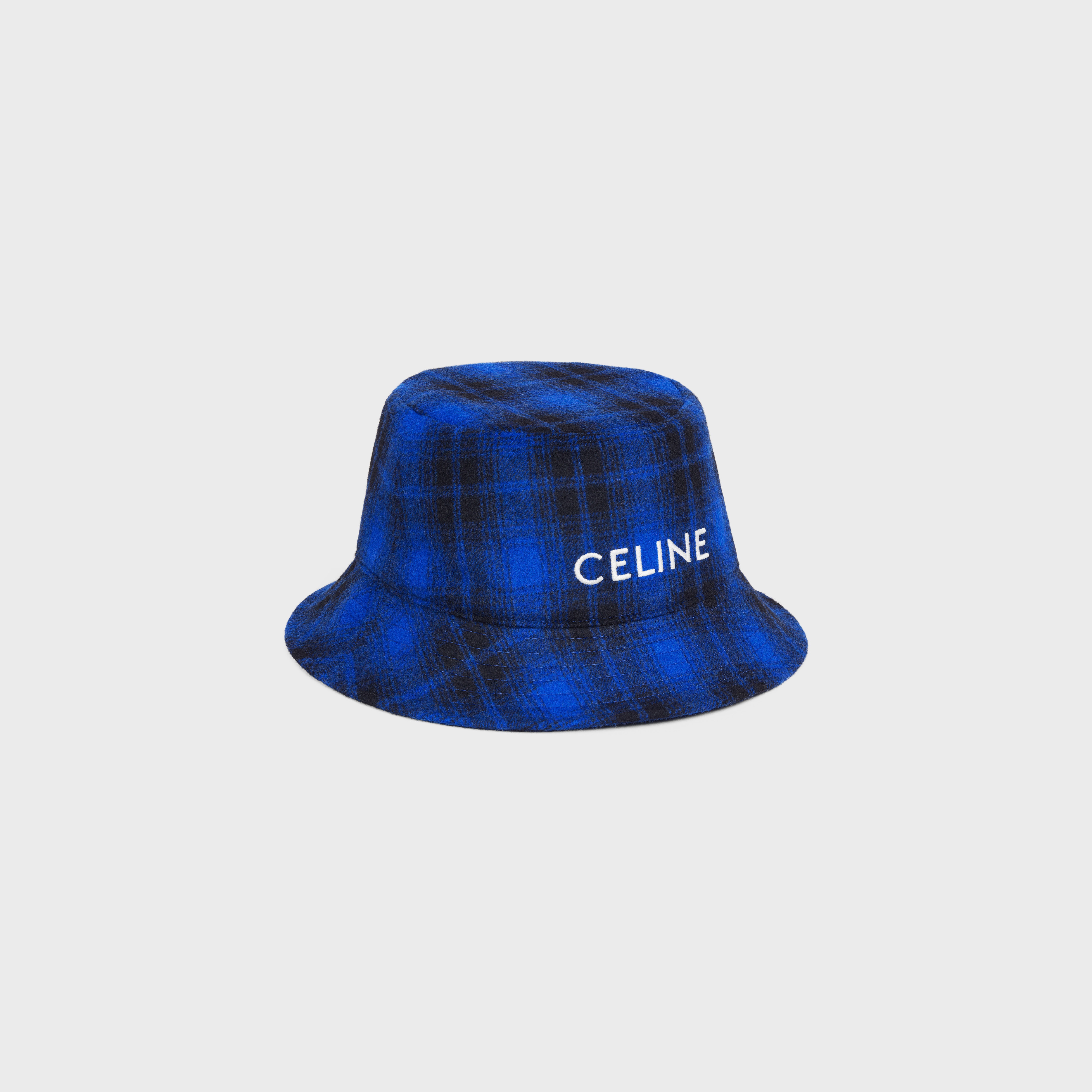 CELINE BUCKET HAT IN CHECKED FLANNEL - 2