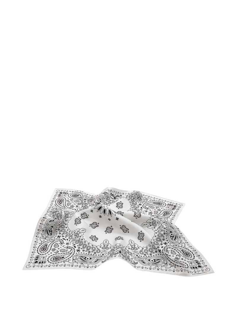 Chrome Hearts bandana-print silk scarf outlook