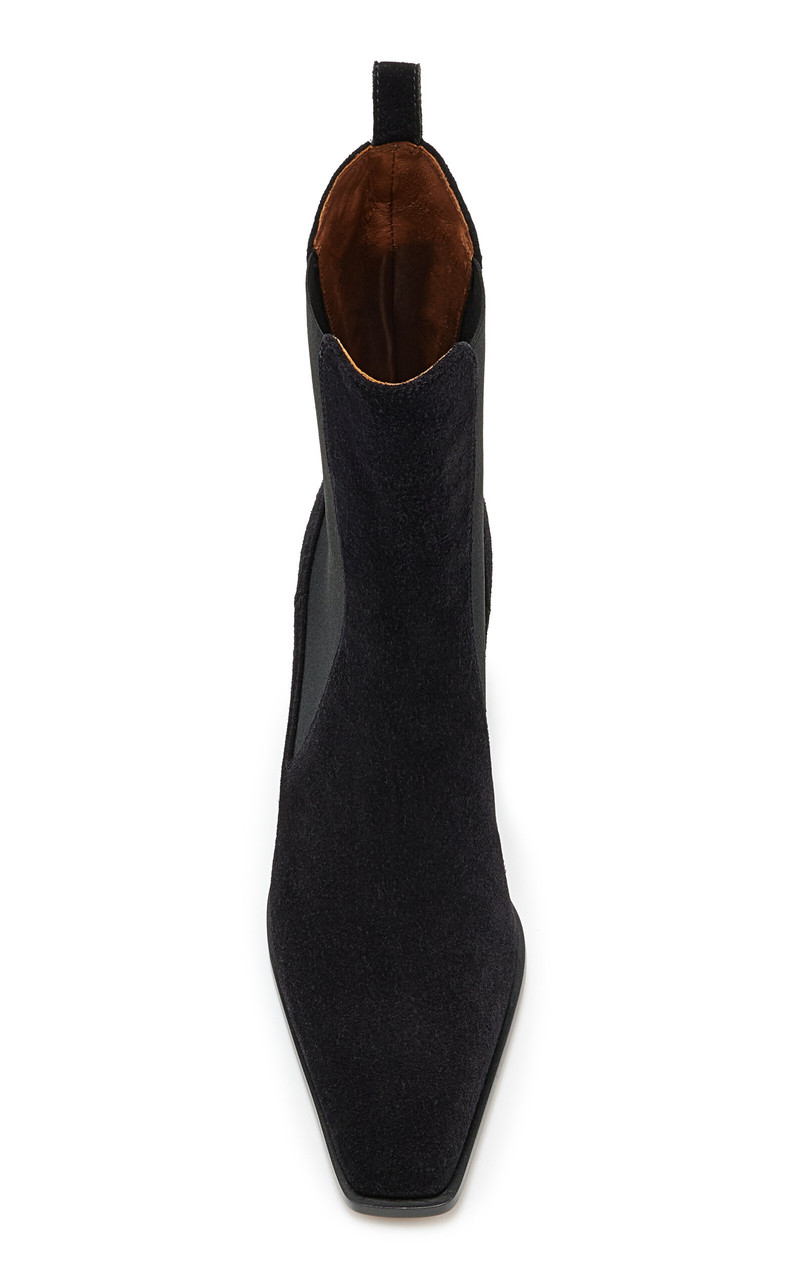 PARIS TEXAS Bettina Suede Ankle Boots black outlook