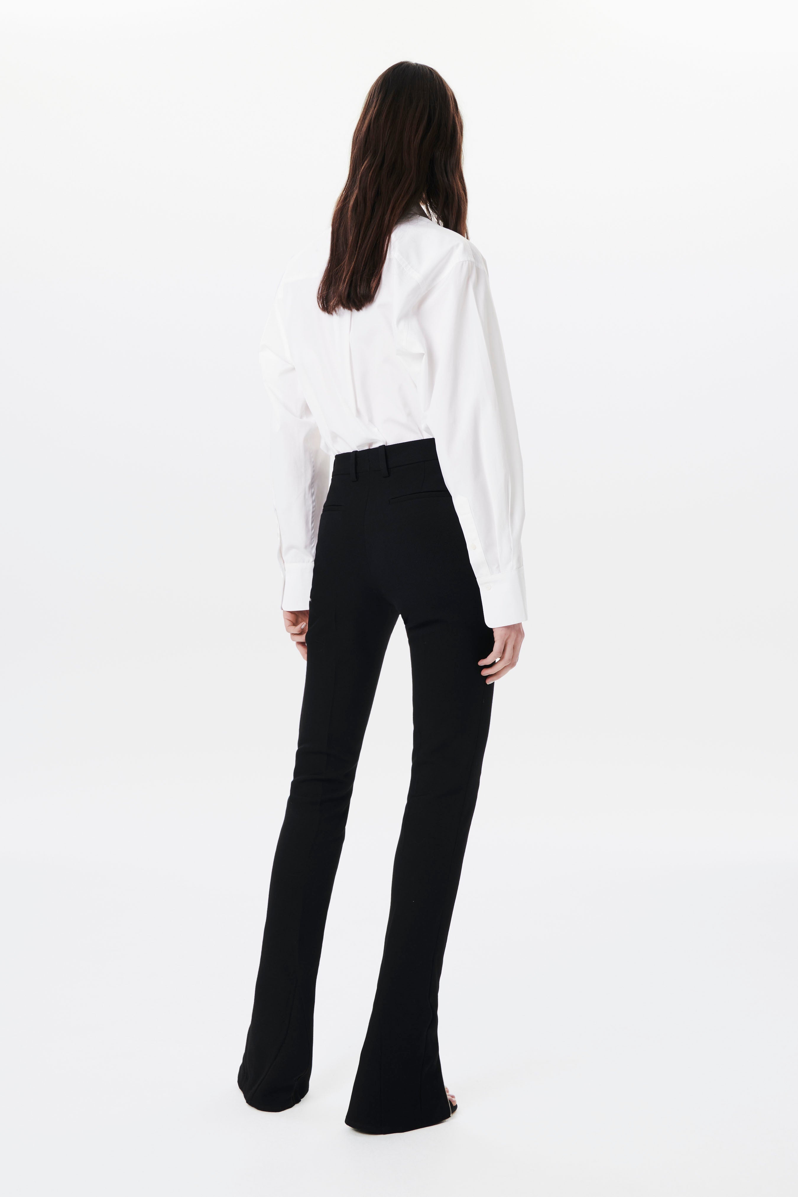 Zip Detail Trouser in Black - 4