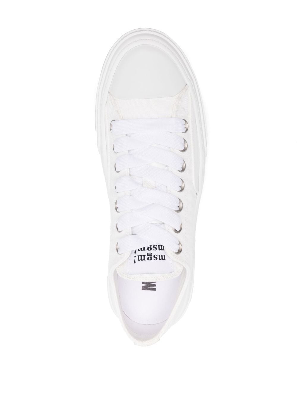 plain low-top trainers - 4