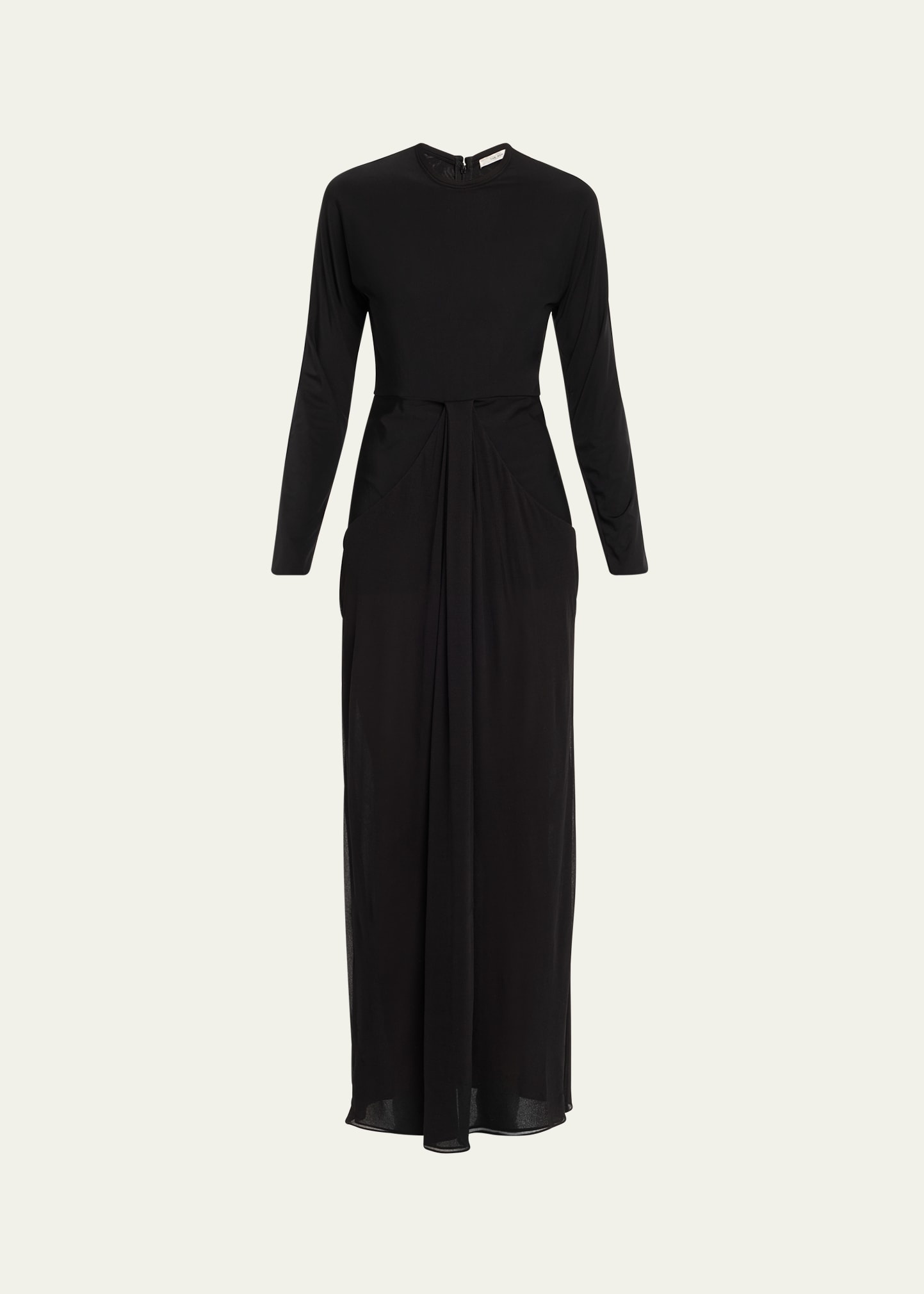 Anselm Draped Column Jersey Dress - 1