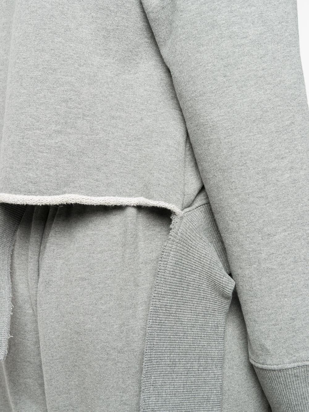 cropped fallen waistband effect sweatshirt - 5