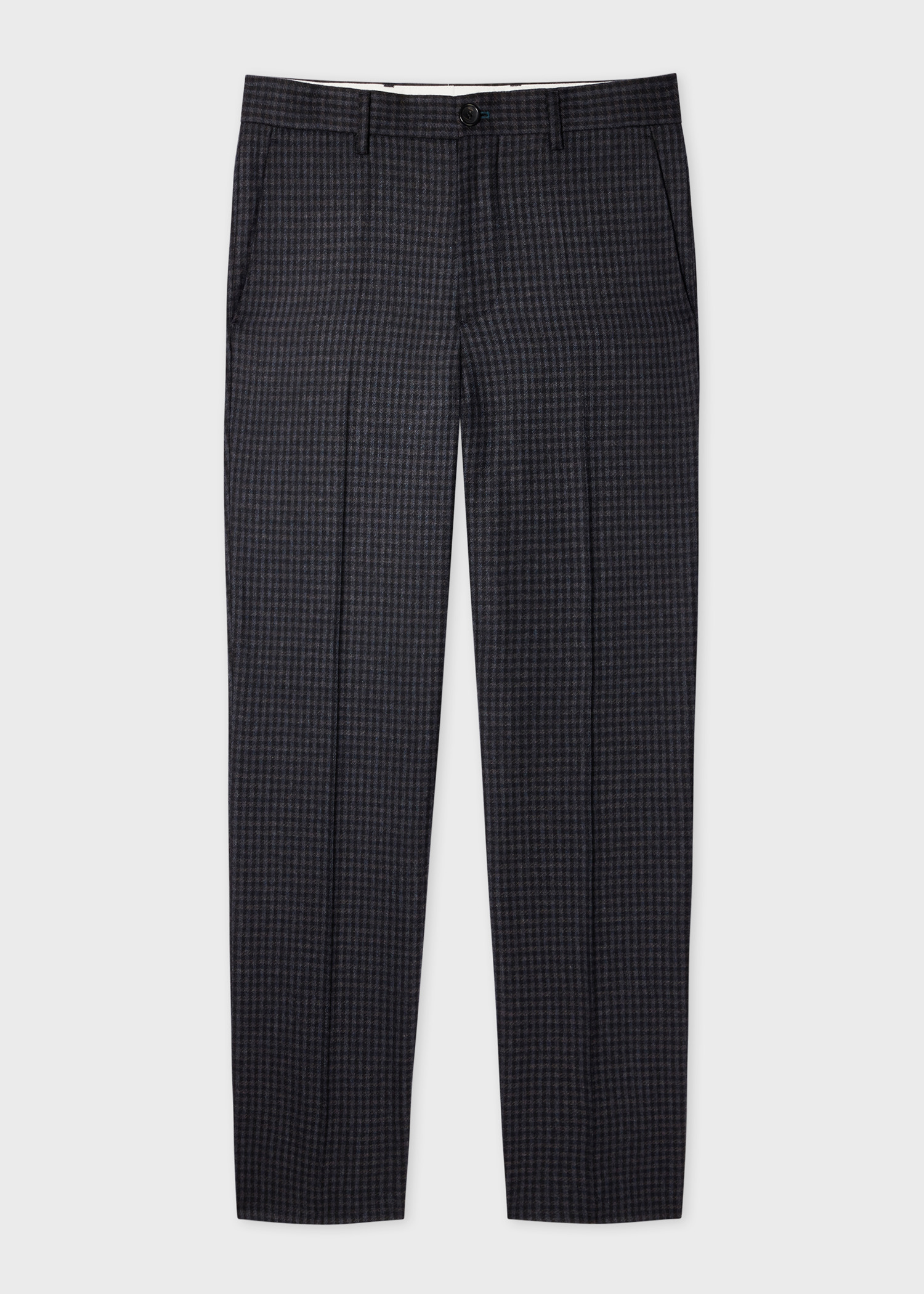 Navy Check Wool Buggy-Lined Suit - 2