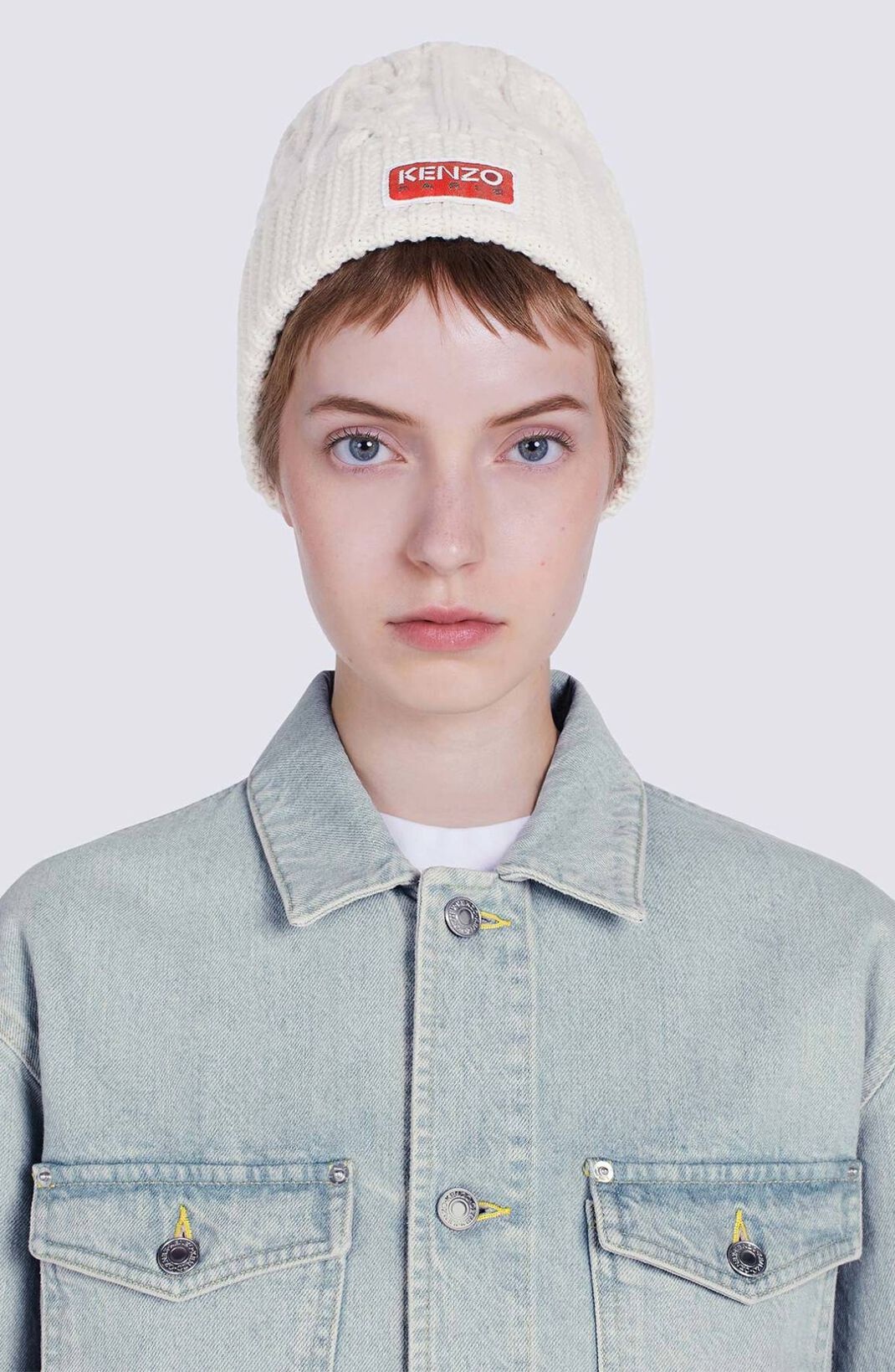 'BOKE FLOWER' embroidered denim trucker jacket - 8