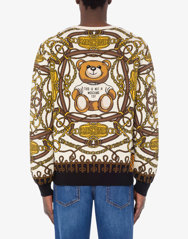 MILITARY TEDDY SCARF-INLAY JUMPER 3