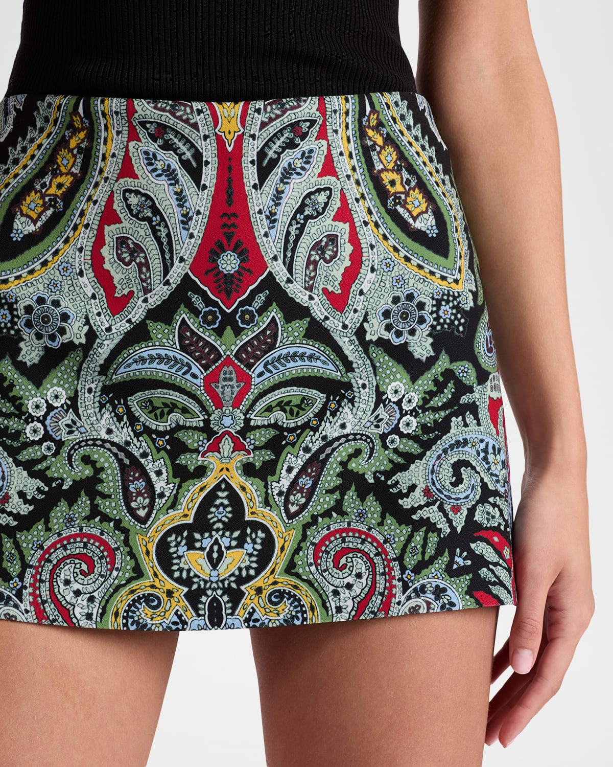 Mace Paisley High-Rise Mini Skort - 6