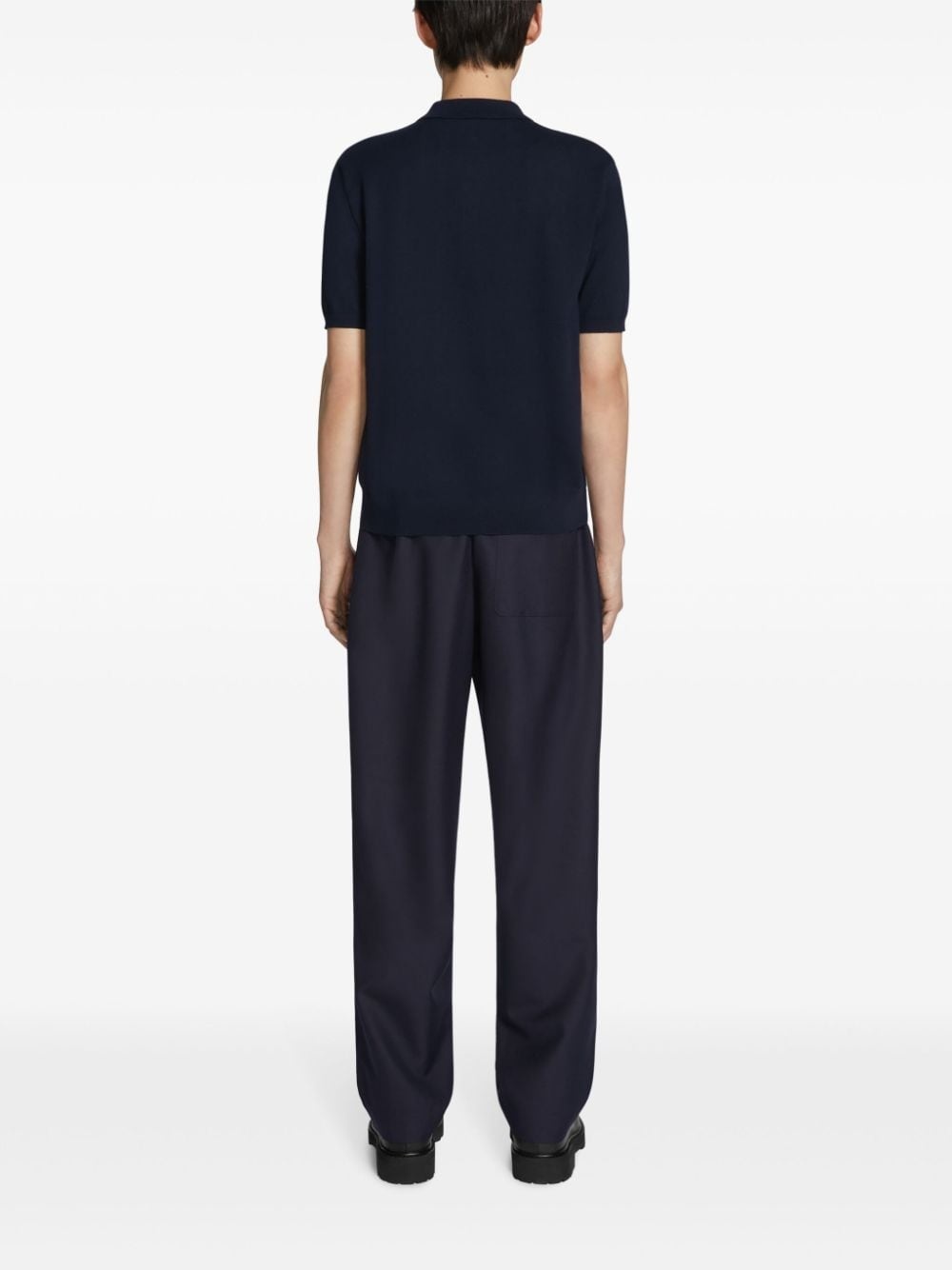 short-sleeve merino-wool polo shirt - 4