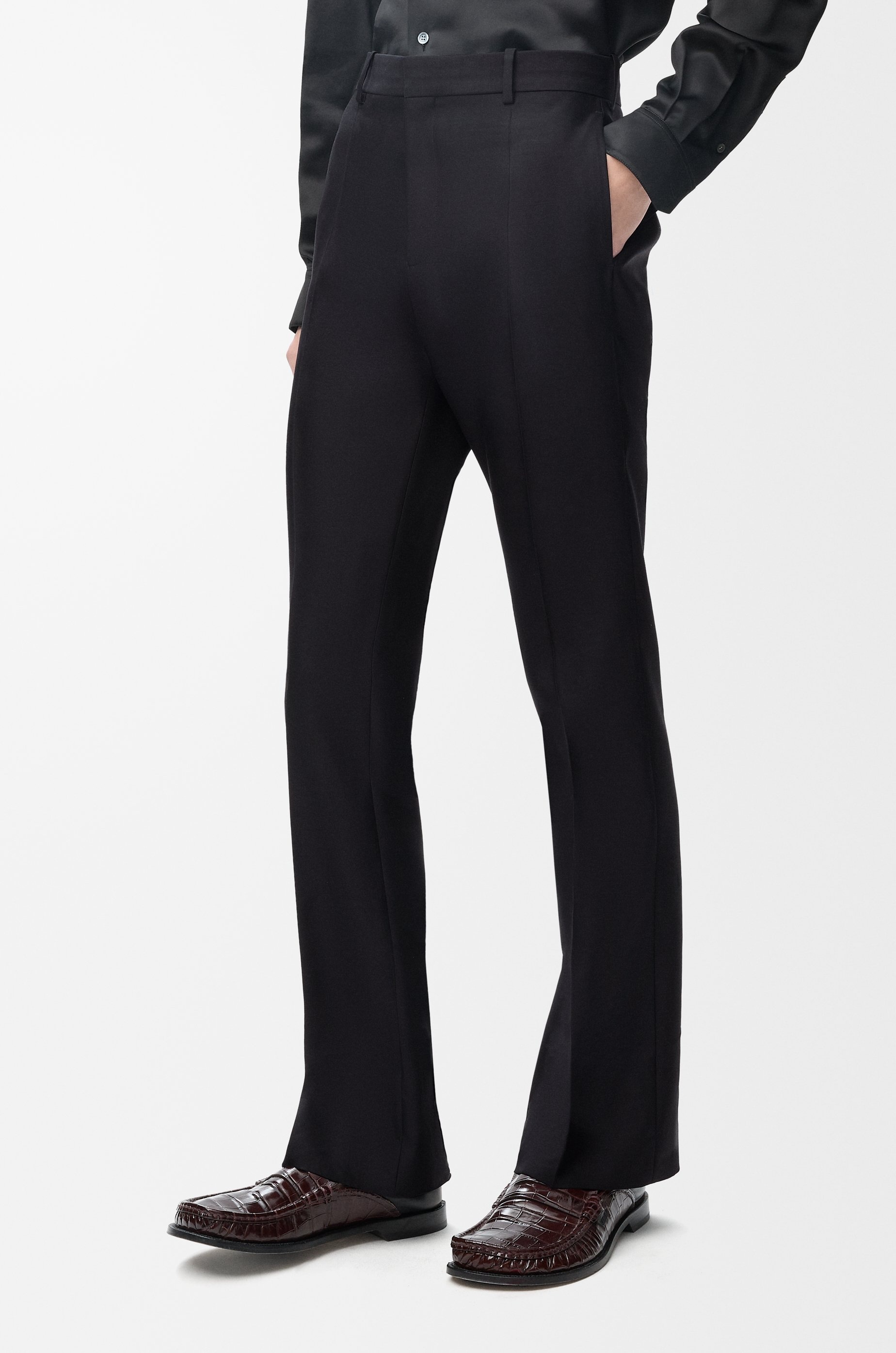 Trousers in wool and silk - 3