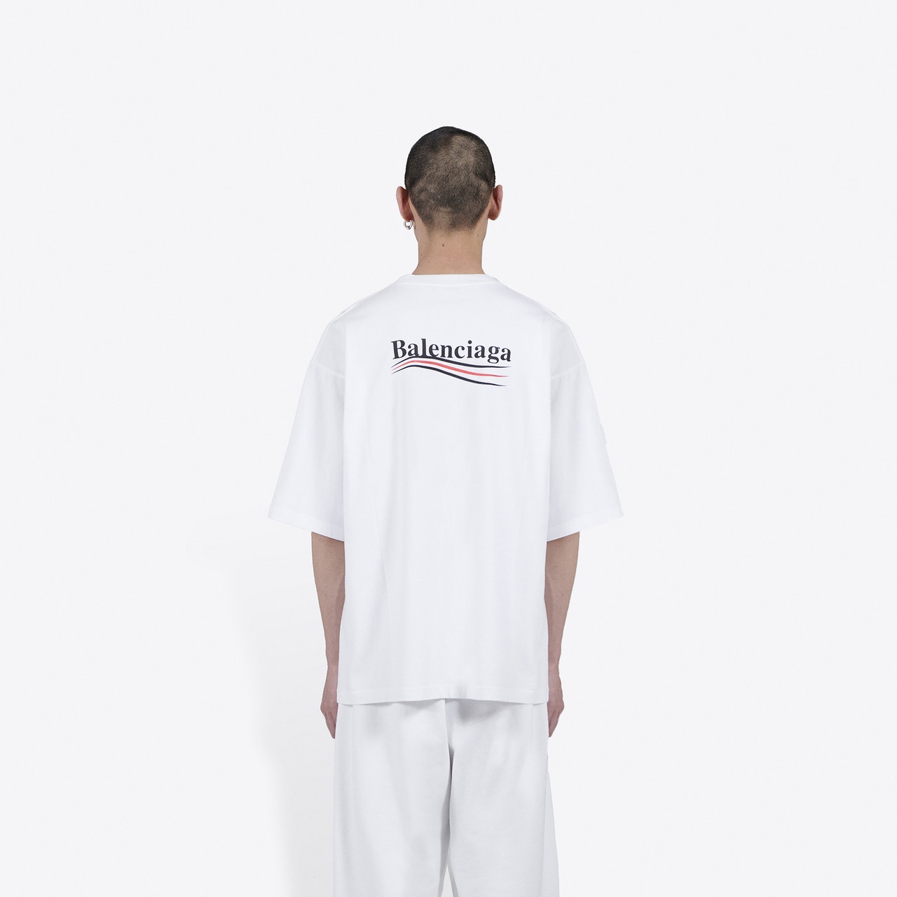 ◆Balenciaga◆Campaign Large Fit T-Shirt◆関税/送料無料◆ Diy metal tシャツ ラージフィット