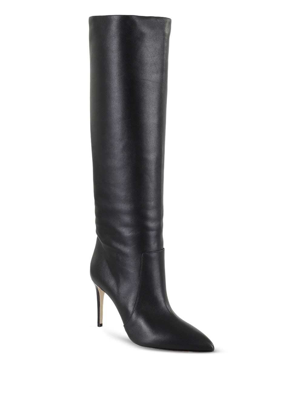 leather pointed-toe knee-high boots - 2