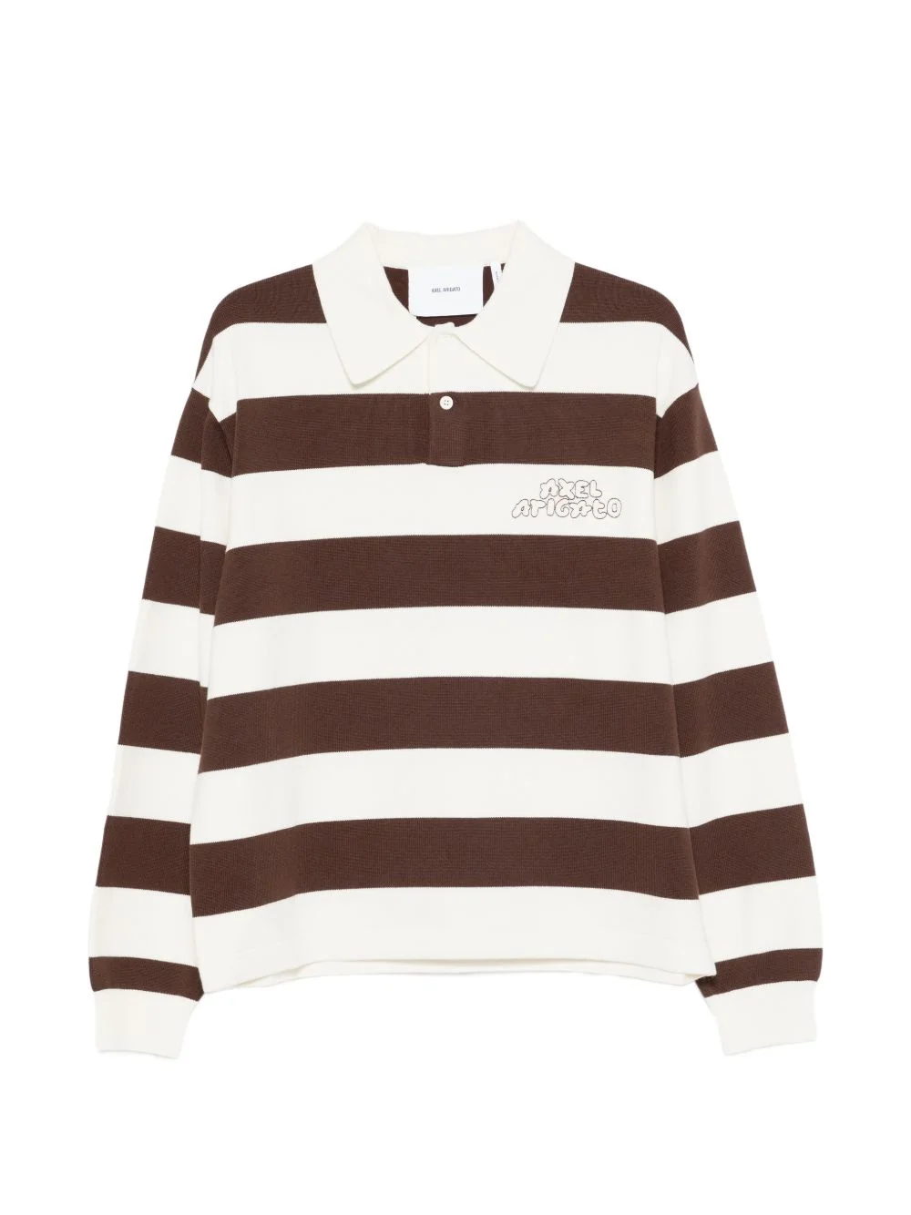 Rey striped logo polo shirt - 1